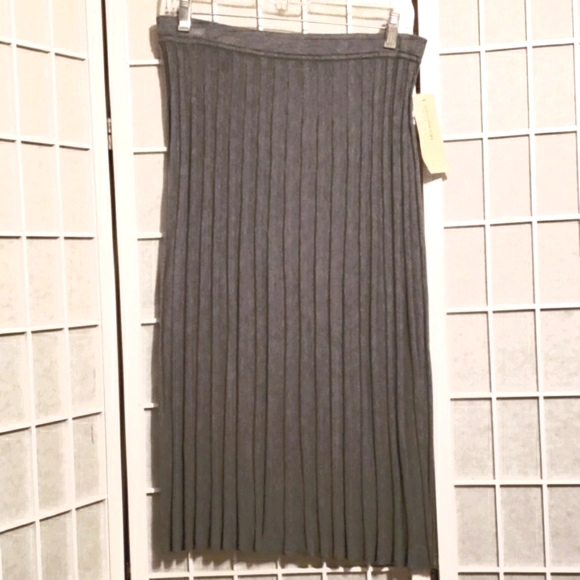 OWT JONES NEW YORK KNIT COLLECTION GREY SKIRT SZ M - Picture 2 of 8